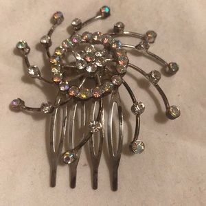Vintage Aurora Borealis Hair Comb